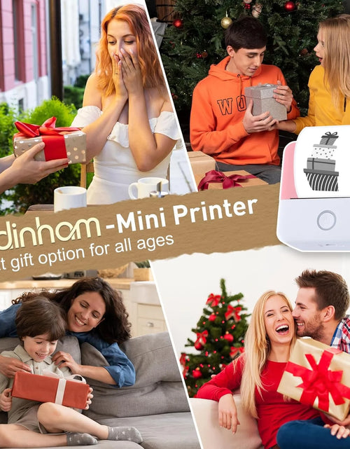 Load image into Gallery viewer, Mini Bluetooth Photo Printer with 10 Rolls Printing Paper
