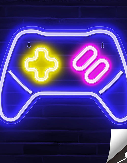 Load image into Gallery viewer, Game Controller Neon Signs – Gamepad/Game Remote Neon Sign for Video/Pc Gamer, Teen Boys&#39; Gift - Game Zone LED Signs for Wall, Bedroom, Game Room Decor - Cool Gaming Console Neon Light
