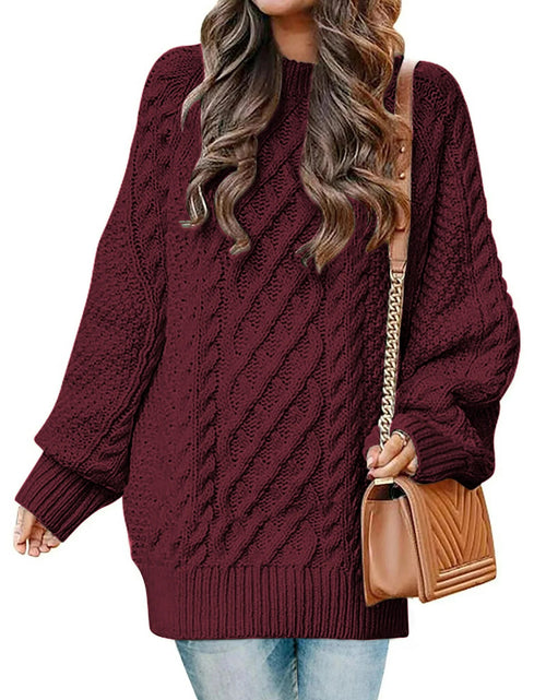 Load image into Gallery viewer, Oversized Sweaters for Women Cable Knit Chunky Pullover Sweater
